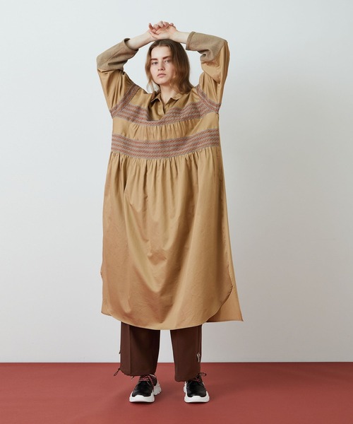 FRAPBOIS（フラボア）の「ツイルストレッチ パンツ（その他パンツ・レディース・ブラウン/エメラルド・1/2）」の14枚目の写真