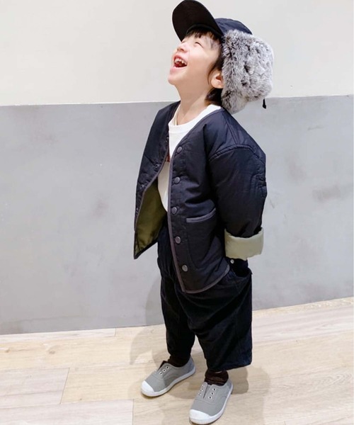 CIAOPANIC TYPY（チャオパニックティピー）の「【KIDS】OSORO AIRTECHウォッシャブルアウター（ノーカラージャケット・キッズ・ブラック/カーキ/イエロー・SMALL/MEDIUM/LARGE/X-LARGE/XX-LARGE）」の14枚目の写真