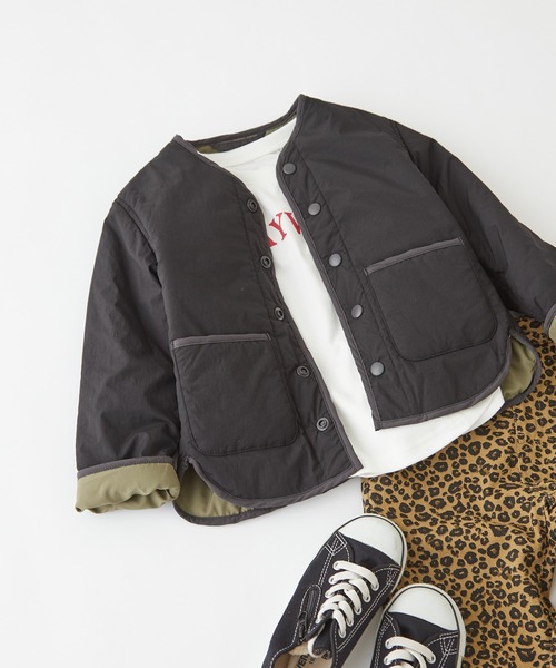 CIAOPANIC TYPY（チャオパニックティピー）の「【KIDS】OSORO AIRTECHウォッシャブルアウター（ノーカラージャケット・キッズ・ブラック/カーキ/イエロー・SMALL/MEDIUM/LARGE/X-LARGE/XX-LARGE）」の17枚目の写真