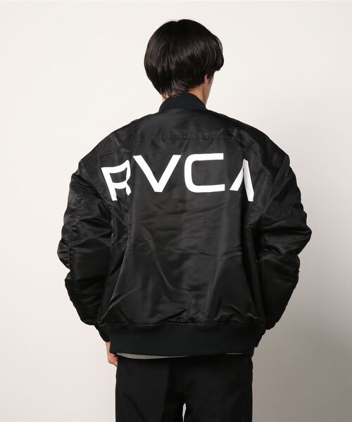 RVCA（ルーカ）の「ルーカ RVCA ジャケット BACK RVCA MA-1（MA-1・メンズ・ブラック/オリーブ・S/M/L）」の5枚目の写真
