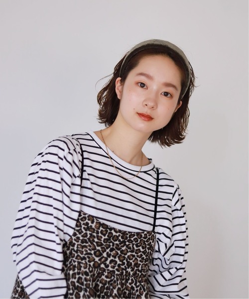 SLOBE citron.（スローブシトロン）の「SLOBE citron. ベルベットカチューシャ◆（カチューシャ・レディース・ブラック/カーキ/ブルー・FREE）」の11枚目の写真