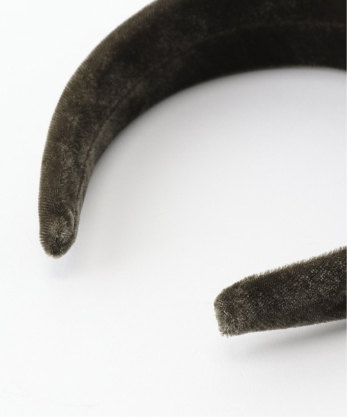 SLOBE citron.（スローブシトロン）の「SLOBE citron. ベルベットカチューシャ◆（カチューシャ・レディース・ブラック/カーキ/ブルー・FREE）」の8枚目の写真