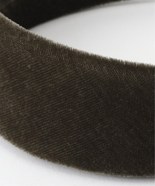 SLOBE citron.（スローブシトロン）の「SLOBE citron. ベルベットカチューシャ◆（カチューシャ・レディース・ブラック/カーキ/ブルー・FREE）」の9枚目の写真