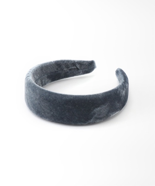 SLOBE citron.（スローブシトロン）の「SLOBE citron. ベルベットカチューシャ◆（カチューシャ・レディース・ブラック/カーキ/ブルー・FREE）」の7枚目の写真