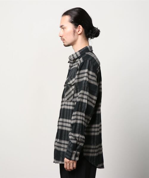 BRIXTON(ブリクストン)の「【BRIXTON】BOWERY L/S X FLANNEL(シャツ/ブラウス・メンズ・ブラック系/ブラウン系・LARGE/MEDIUM/X-LARGE)」の4枚目の写真