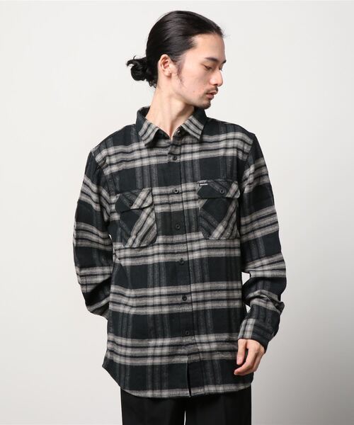 BRIXTON(ブリクストン)の「【BRIXTON】BOWERY L/S X FLANNEL(シャツ/ブラウス・メンズ・ブラック系/ブラウン系・LARGE/MEDIUM/X-LARGE)」の10枚目の写真