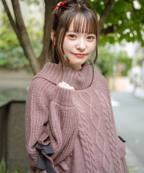 ROJITA(ロジータ)の「ボリュームスリーブニットワンピース(ワンピース・レディース・ベージュ/ミント/モカ・FREE)」の14枚目の写真