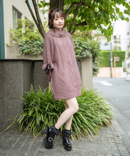 ROJITA(ロジータ)の「ボリュームスリーブニットワンピース(ワンピース・レディース・ベージュ/ミント/モカ・FREE)」の19枚目の写真