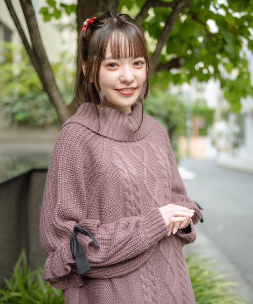 ROJITA(ロジータ)の「ボリュームスリーブニットワンピース(ワンピース・レディース・ベージュ/ミント/モカ・FREE)」の22枚目の写真