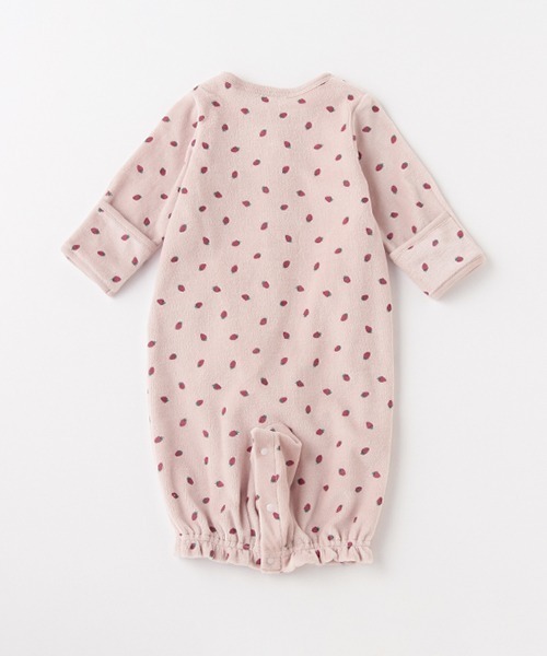 petit main（プティマイン）の「【抗菌防臭】いちご肌着つき2WAYオール（ロンパース・キッズ・アイボリー/ライトピンク・50-70cm）」の5枚目の写真