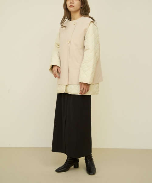 専用です【アルベロベロ】中綿キルティングベスト 全3色【BLUCO/ブルコ】2024AW「Crew Neck Quilting Vest/クルー