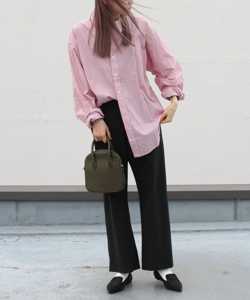 THE SHINZONE（ザ　シンゾーン）の「THE SHINZONE/シンゾーン　ストライプ　ダディシャツ　STRIPE DADDY SHIRTS　22SMSBL04（シャツ/ブラウス・レディース・ブラック/レッド/グリーン・FREE）」の16枚目の写真