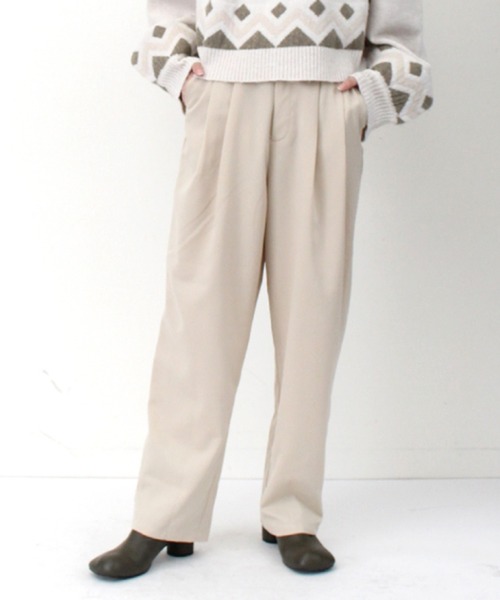 STYLEBLOCK(スタイルブロック)の「ツイル2WAYパンツ(その他パンツ・レディース・ブラック/カーキ/ホワイト系その他/グレイッシュベージュ・M)」の10枚目の写真