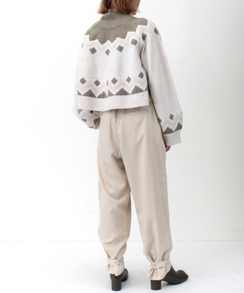 STYLEBLOCK(スタイルブロック)の「ツイル2WAYパンツ(その他パンツ・レディース・ブラック/カーキ/ホワイト系その他/グレイッシュベージュ・M)」の9枚目の写真