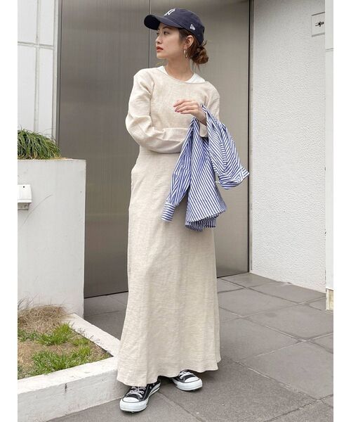 Ungrid（アングリッド）の「バックリボンフレアワンピース（ワンピース・レディース・ブラック/カーキ/アイボリー・SMALL/MEDIUM）」の18枚目の写真