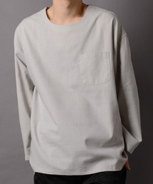 カラー綿麻BIGシルエットプルオーバー