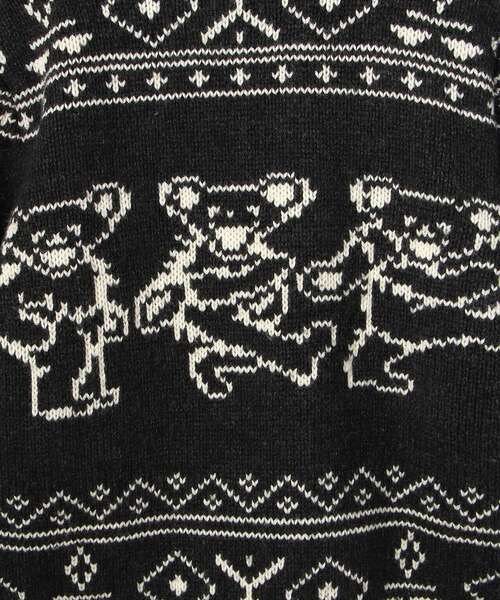 schott（ショット）の「Schott×GRATEFUL DEAD/グレイトフルデッド/ZIP SWEATER/ジップセーター（ニット/セーター・メンズ・ブラック・MEDIUM/LARGE/X-LARGE/SMALL）」の8枚目の写真