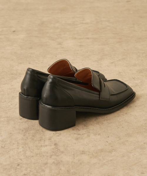 Lui's(ルイス)の「スクエアトゥヒールローファー(ローファー・レディース・ブラック/アイボリー・23cm/24cm)」の14枚目の写真