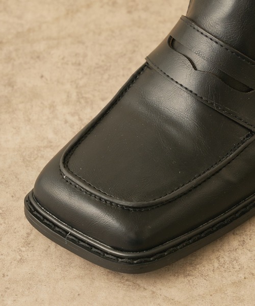 Lui's(ルイス)の「スクエアトゥヒールローファー(ローファー・レディース・ブラック/アイボリー・23cm/24cm)」の15枚目の写真