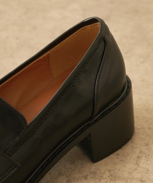 Lui's(ルイス)の「スクエアトゥヒールローファー(ローファー・レディース・ブラック/アイボリー・23cm/24cm)」の17枚目の写真