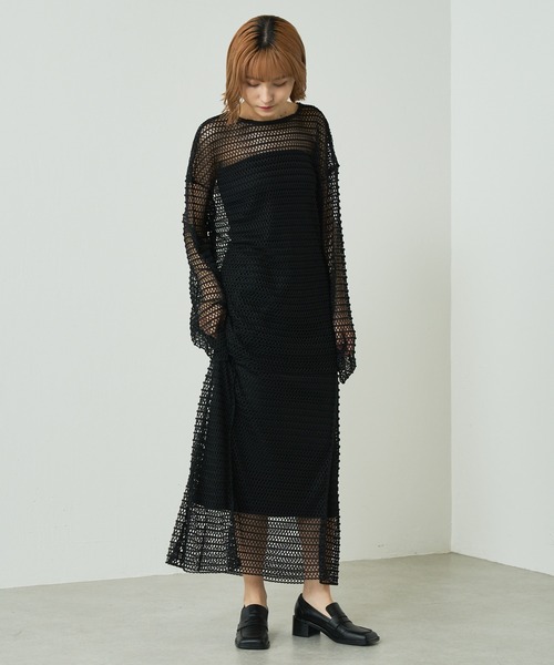 Lui's(ルイス)の「スクエアトゥヒールローファー(ローファー・レディース・ブラック/アイボリー・23cm/24cm)」の4枚目の写真