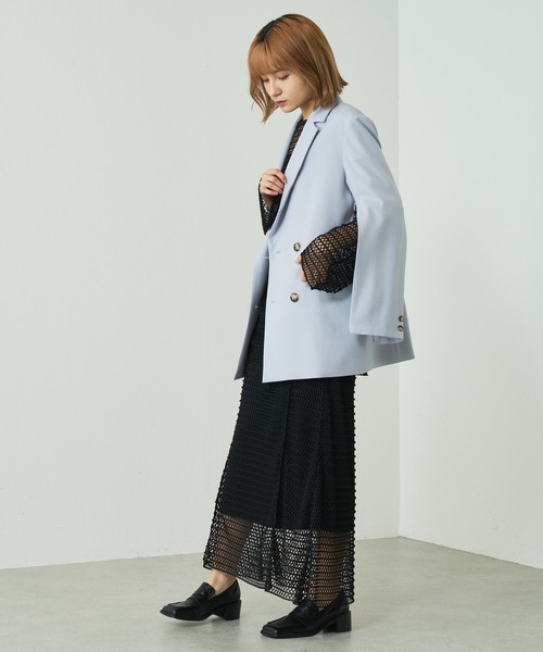 Lui's(ルイス)の「スクエアトゥヒールローファー(ローファー・レディース・ブラック/アイボリー・23cm/24cm)」の5枚目の写真