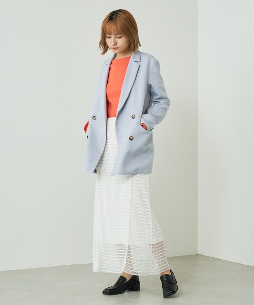 Lui's(ルイス)の「スクエアトゥヒールローファー(ローファー・レディース・ブラック/アイボリー・23cm/24cm)」の7枚目の写真