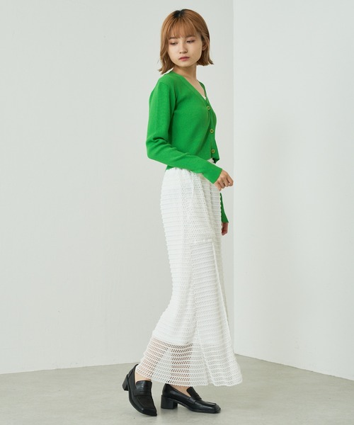 Lui's(ルイス)の「スクエアトゥヒールローファー(ローファー・レディース・ブラック/アイボリー・23cm/24cm)」の8枚目の写真