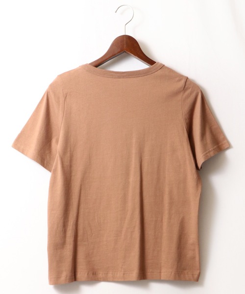 FUNALIVE(ファンアライブ)の「PAGE ONE 抗菌防臭加工オーガニックコットン半袖Tシャツ(Tシャツ/カットソー・レディース・グレー/マスタード/オフホワイト/カーキ/ブラック/モカ・M/LL/L)」の22枚目の写真