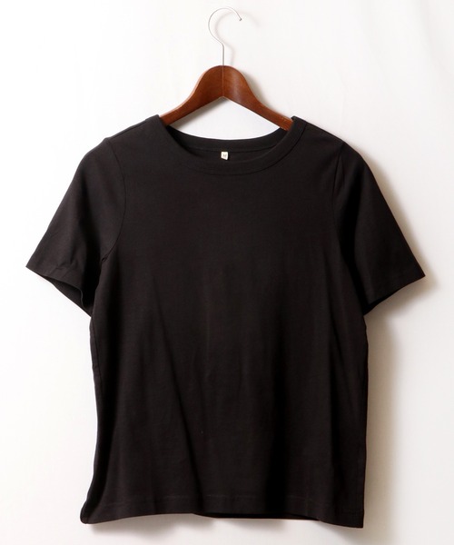 FUNALIVE(ファンアライブ)の「PAGE ONE 抗菌防臭加工オーガニックコットン半袖Tシャツ(Tシャツ/カットソー・レディース・グレー/マスタード/オフホワイト/カーキ/ブラック/モカ・M/LL/L)」の11枚目の写真