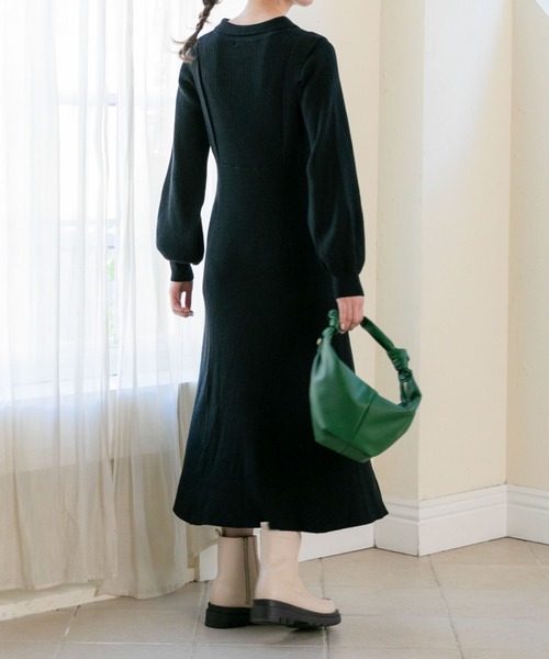 Archives アルシーヴ のワンピース 衿付きフレアニットワンピース 218 1 870 005 を購入できます Archives ワンピース ドレス ワンピース衿付きフレアニットワンピース