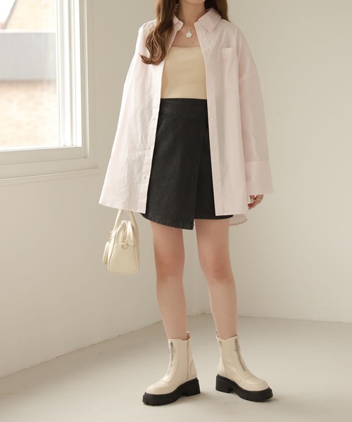 Heather(ヘザー)の「デニムラップミニスカート 265237(デニムスカート・レディース・ブラック/ブルー系・S/M)」の7枚目の写真