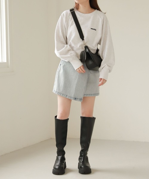 Heather(ヘザー)の「デニムラップミニスカート 265237(デニムスカート・レディース・ブラック/ブルー系・S/M)」の16枚目の写真