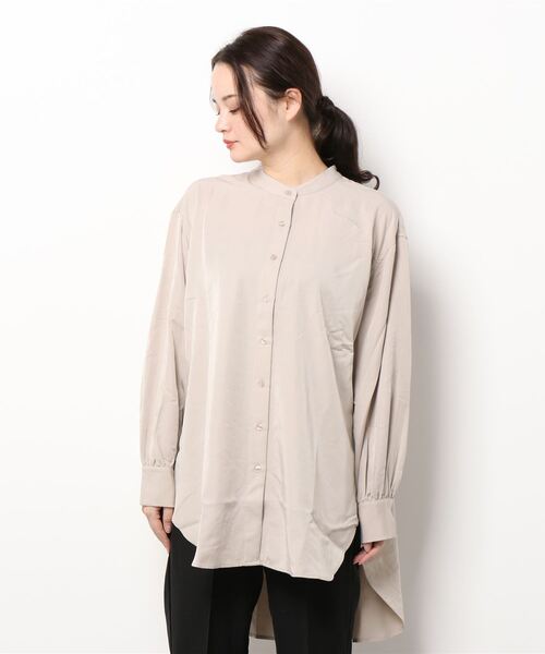 Lugnoncure（ルノンキュール）の「とろみブラウス（シャツ/ブラウス・レディース・ベージュ/オフホワイト/チャコール・ﾌﾘ-）」の3枚目の写真