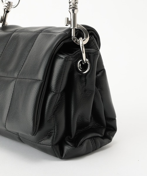 CIAOPANIC（チャオパニック）の「【PETA+JAIN/ペタアンドジェーン】VEGAS/キルティングショルダーバック（ボストンバッグ・レディース・ホワイト/ブラック・FREE）」の4枚目の写真