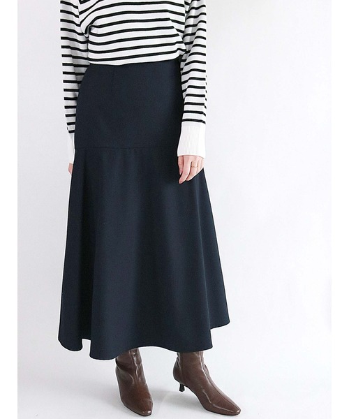 Te chichi（テチチ）の「マーメイドロングスカート（スカート・レディース・ネイビー/ベージュ/モカ・ﾌﾘ-）」の3枚目の写真
