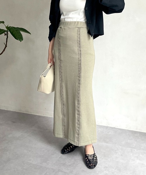 CAPRICIEUX LE'MAGE（カプリシューレマージュ）の「【AgAwd/アガウド】ダブルホックスカート（スカート・レディース・ブラック/グリーン系その他/ブルー・FREE）」の3枚目の写真