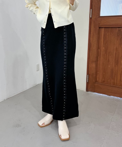 CAPRICIEUX LE'MAGE（カプリシューレマージュ）の「【AgAwd/アガウド】ダブルホックスカート（スカート・レディース・ブラック/グリーン系その他/ブルー・FREE）」の19枚目の写真