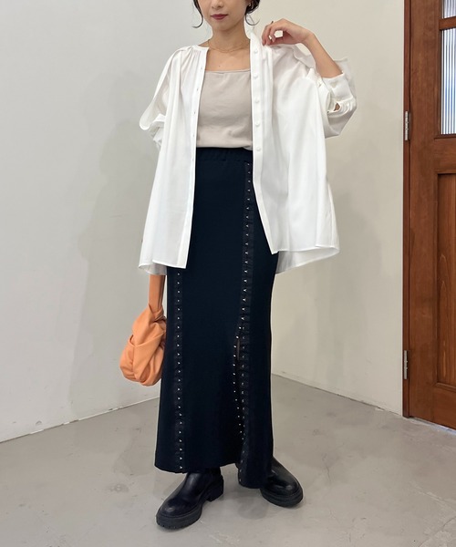 CAPRICIEUX LE'MAGE（カプリシューレマージュ）の「【AgAwd/アガウド】ダブルホックスカート（スカート・レディース・ブラック/グリーン系その他/ブルー・FREE）」の11枚目の写真