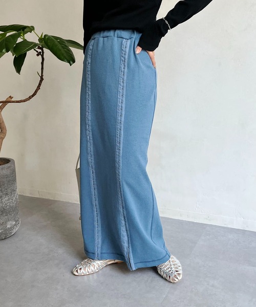 CAPRICIEUX LE'MAGE（カプリシューレマージュ）の「【AgAwd/アガウド】ダブルホックスカート（スカート・レディース・ブラック/グリーン系その他/ブルー・FREE）」の6枚目の写真