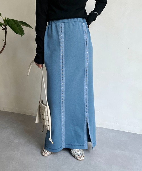 CAPRICIEUX LE'MAGE（カプリシューレマージュ）の「【AgAwd/アガウド】ダブルホックスカート（スカート・レディース・ブラック/グリーン系その他/ブルー・FREE）」の17枚目の写真