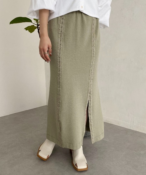 CAPRICIEUX LE'MAGE（カプリシューレマージュ）の「【AgAwd/アガウド】ダブルホックスカート（スカート・レディース・ブラック/グリーン系その他/ブルー・FREE）」の13枚目の写真