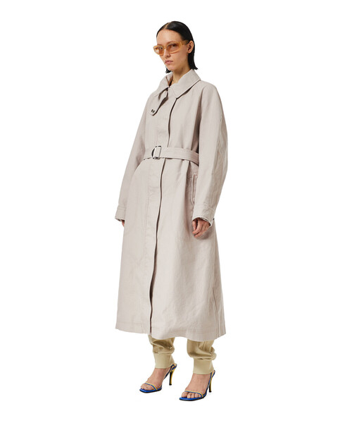 DIESEL（ディーゼル）の「レディース ステンカラーコート ロング ジャケット トレンチ（ステンカラーコート・レディース・ライトグレー・XX-SMALL/X-SMALL/MEDIUM/SMALL）」の10枚目の写真