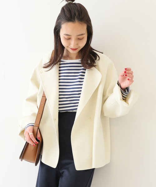 大人気新品  SLOBE IENA（スローブイエナ）の「ノーカラーリバーブルゾン ジャケット・アウター