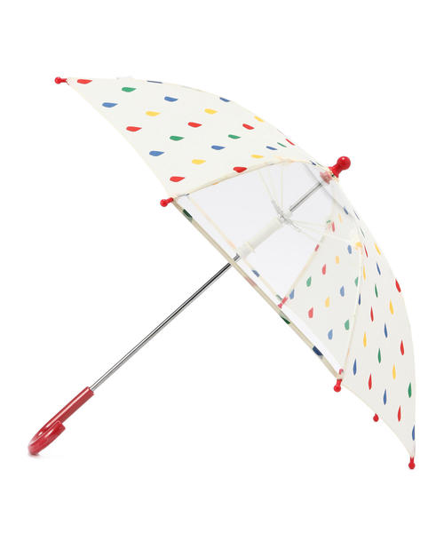 green label relaxing（グリーンレーベルリラクシング）の「GLR シズクカサ（長傘・キッズ・ホワイト/ネイビー/イエロー/ピンク・40cm/45cm/50cm）」の2枚目の写真