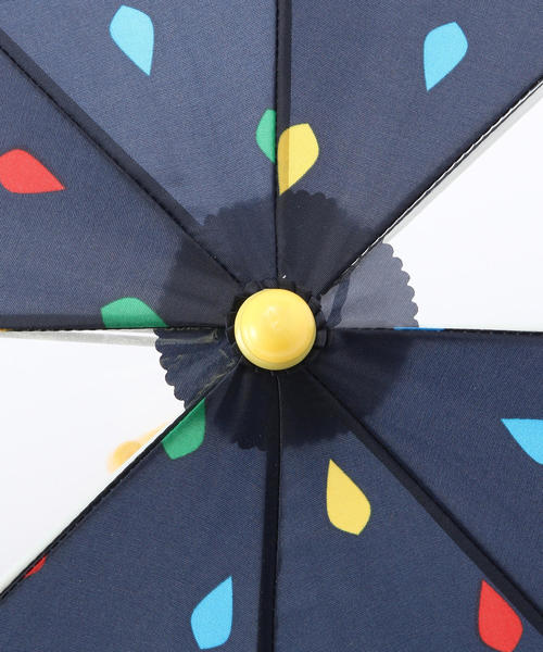 green label relaxing（グリーンレーベルリラクシング）の「GLR シズクカサ（長傘・キッズ・ホワイト/ネイビー/イエロー/ピンク・40cm/45cm/50cm）」の5枚目の写真