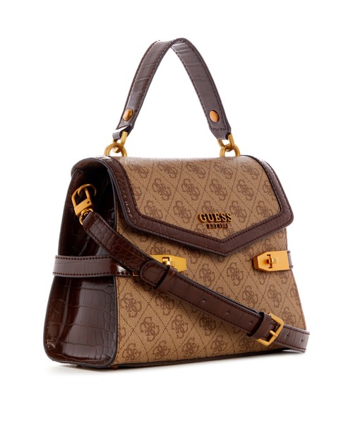 Guess（ゲス）の「ZADIE Logo Top Handle Flap（ハンドバッグ）」 WEAR