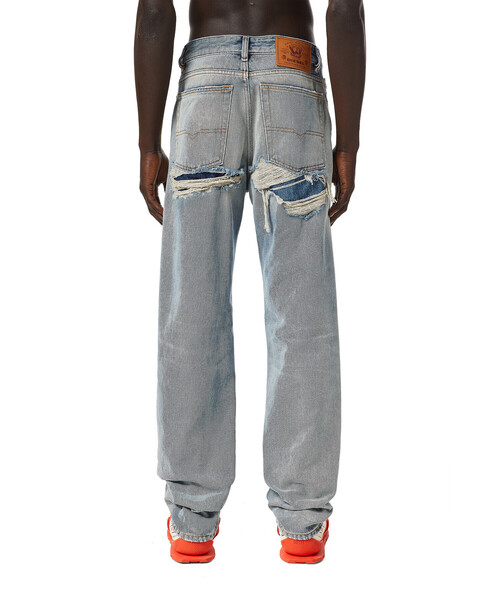 DIESEL（ディーゼル）の「DIESEL SS22 メンズ ストレート ハイウエスト ダメージ加工（デニムパンツ・メンズ・インディゴブルー・34inch/28inch/36inch/32inch/26inch/30inch）」の10枚目の写真