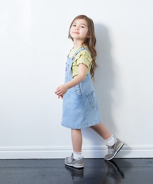 b・ROOM(ビールーム)の「ジャンパースカート(ジャンパースカート・キッズ・オフホワイト/サックスブルー・110cm/130cm/120cm/100cm/90cm)」の17枚目の写真