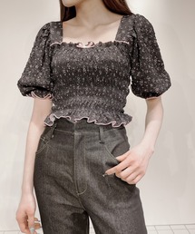 lilLilly | フラワーパフブラウス(シャツ/ブラウス)